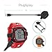 [Large Size 2.5CM Screen] TUSITA Charger Compatible with Garmin Forerunner 10 15 - USB Charging Cable 100cm - Smartwatch Accessories