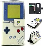 LG Leon Case,LG Leon Wallet Case,MANBO**New**Fashion Leather Folio Magnet Wallet[Built-in Credit Card Slots]Flip Case Cover For LG Leon 4G C40 LTE H340N H345[Games Console]