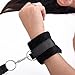 Dimlan Under Bed Restraint System Kit - Adjustable Straps Fit Almost Any Size Mattress - Bondageromance Kit with Ankle Cuffs HandCuffs Soft Comfortable for Couples Adventure Handcuffs SM Sex Play 79-4
