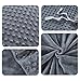 Royhom Duvet Cover for Weighted Blankets 48 x 72 Inches - Removable Weighted Blanket Cover - Soft Minky Dot, Gray