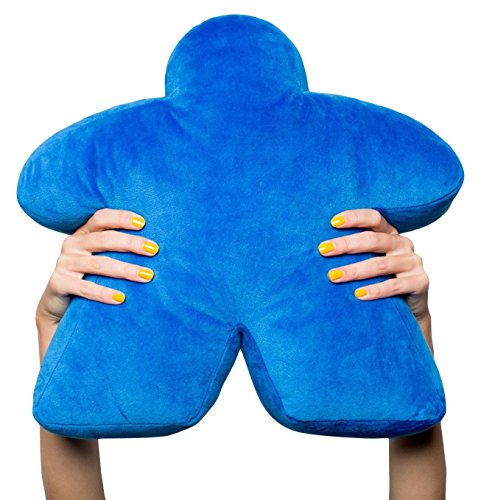 Top Shelf Fun Blue Meepillow - The Meeple-Shaped Plush Pillow!