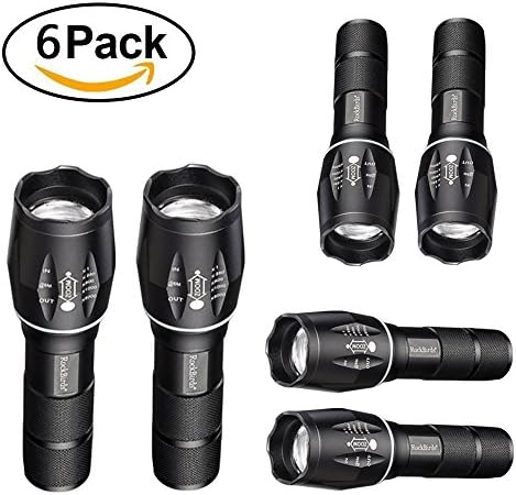 RockBirds Tactical Flashlight (T6-6 pack)