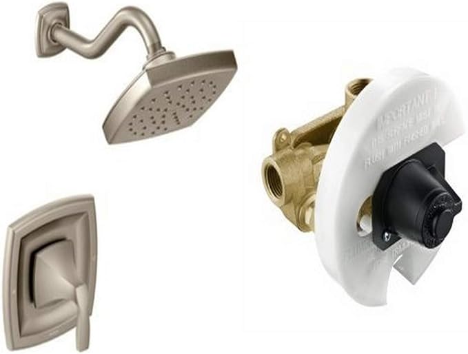 Moen T3692BN3510 Voss Moentrol Shower Only with Valve, Brushed Nickel