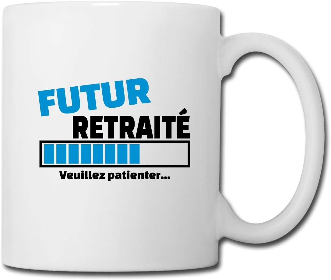Futur Retraité Veuillez Patienter Mug blanc, blanc: Amazon.fr: Cuisine ...