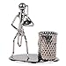 Pen Container Holder Pencil Cup Iron Art Music Figure~Home Office Desk Decor Gift Perfect Father Gift (C79 Trombone)