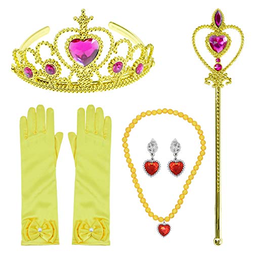 image for Party Chili Princess Belle Costume Dress Up Outfits for Infant Toddler