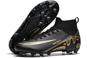 Yoyumtz Soccer Cleats for Mens Womens, Indoor Football Cleat Shoe Unisex Youth Students Running Training Non-Slip Rugby AG FG TF Athletic for Outdoor Turf