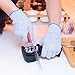 Bowoo Cut Resistant Gloves High Elastic Level 5 Protection Kitchen Safety Work Gloves EN388 Certified for Housewife Chef Pineapple Cutter Knife Sharpner(1Pair,Large)
