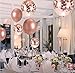 Kwayi Birthday Party Decorations. Gold Rose Happy Birthday Party Set with Large Champagne Foil Balloon Gold Rose Balloon and Confetti Balloon 37Pcs for Birthday Party Supplies