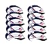 SunTrade 10pcs Golf White & Blue US Flag Neoprene Golf Club Head Cover,for Titleist, Callaway, Ping, Taylormade, Cobra, Nike, Etc.