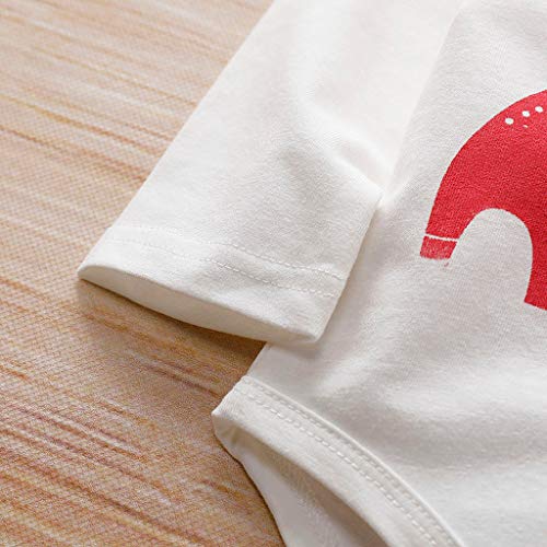 Little Story 0-24M Children's Long-Sleeved Cartoon Elephant Print Hakama + Animal Print Trousers + hat Set Toddler Kid Baby White - Thumbnail 7