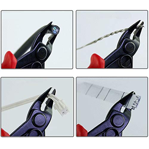 Wire Cutter - Flush Cutter Micro Shear Wire Cutters Precision Side Cutters 45 Degree for Electronics Aluminum Jewelry 3D Printer, 5inch