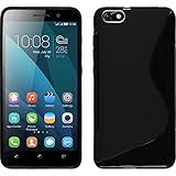 Silicone Case for Huawei Honor 4x - S-Style black - Cover PhoneNatic + protective foils