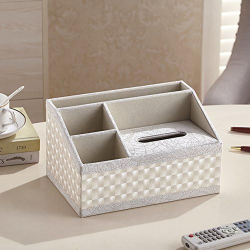 Multifunction Remote Controller Holder Storage Container Rack,Office caddy Tissue box-H