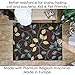 Area Rug 5x7 Brown Floral Kitchen Rugs and mats | Rubber Backed Non Skid Rug Living Room Bathroom Nursery Home Decor Under Door Entryway Floor Non Slip Washable | Made in Europe