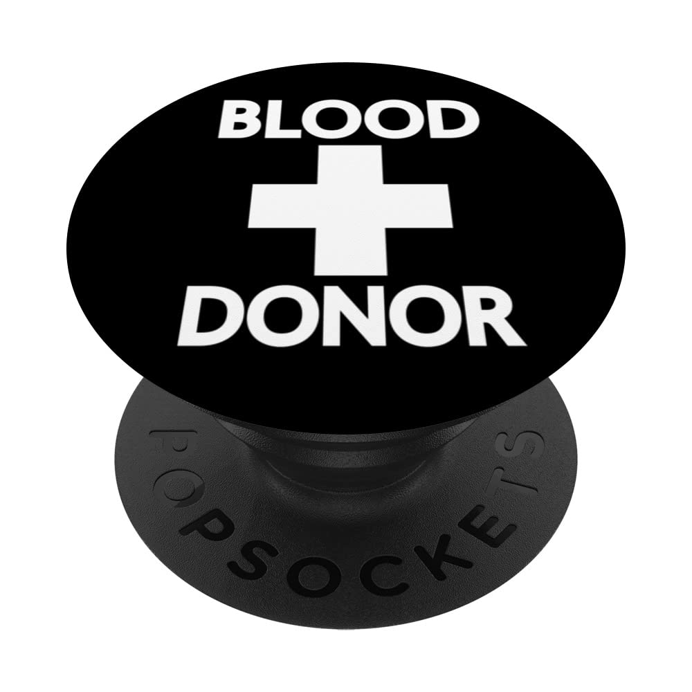 BLOOD DONOR DAY BLOOD DONATION OUTFIT WOMEN MEN MENS WOMENS PopSockets Swappable PopGrip