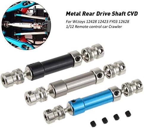 Dailyfun Drive Shaft Rear Center Gear Shaft CVD for WLtoys 12428 12423 FY03 12628 1/12 RC Car Crawler