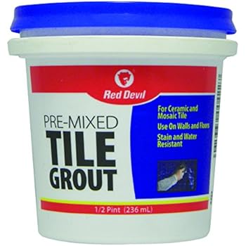 Red Devil 0422 Pre-mixed Tile Grout, 1/2-Pint, White