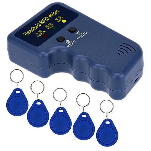 Handheld 125KHz RFID ID Card Writer/Copier Duplicator + 5pcs Writable EM4305 Key Cards - Thumbnail 3
