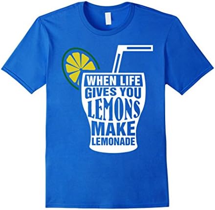 Mens When Life Gives You Lemons Shirt Lemonade Day T-Shirt XL Royal Blue