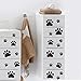 VinBee Dog Paw Prints Sticker 40Pcs Dog Pup Removable Vinyl Wall Sticker 12PCS 4 * 3.8Inch, 8PCS 2.96 * 2.8Inch,20PCS1.8 * 1.6Inch Decoration Décor for Children Nursery Room Home Décor Art Mural DIY