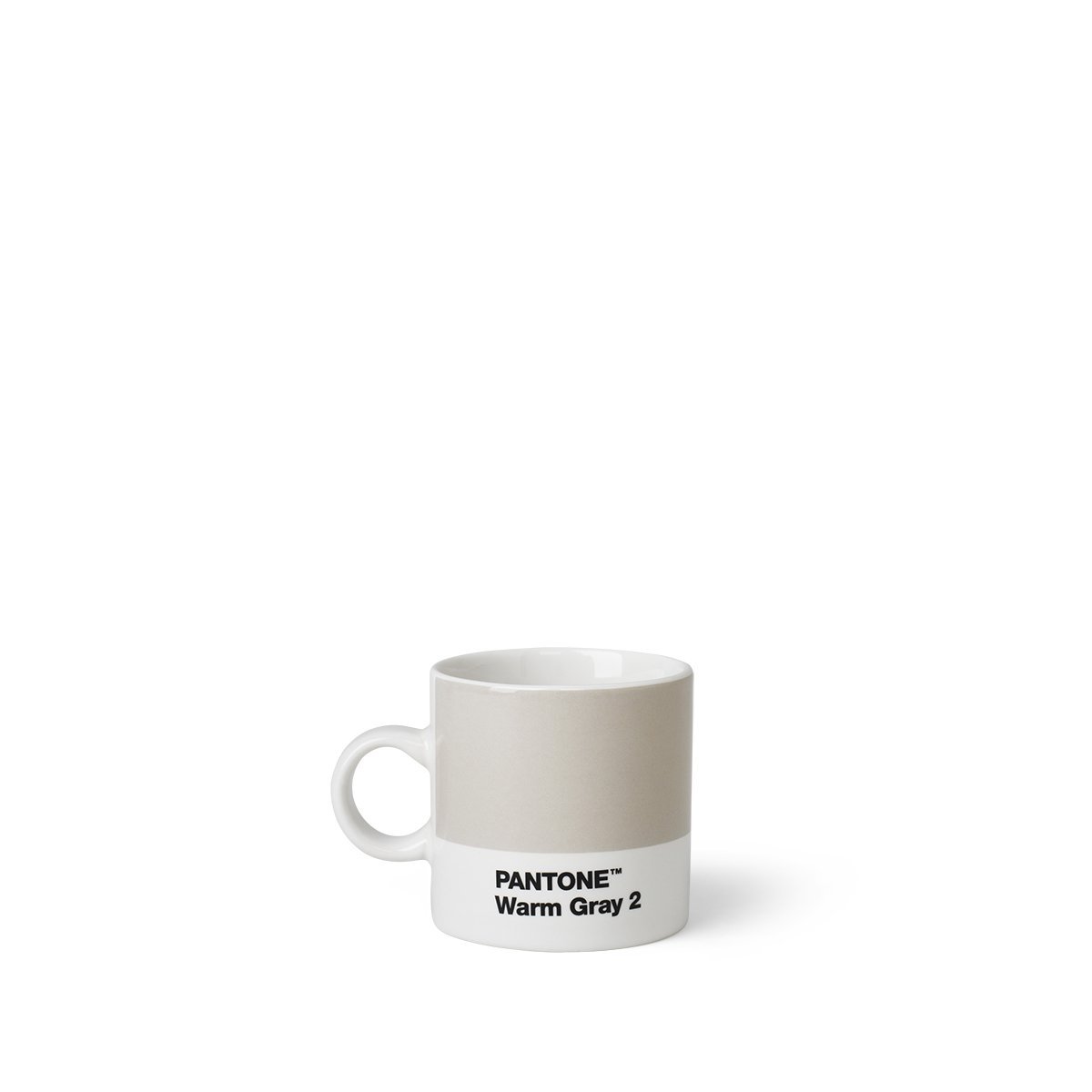 Copenhagen Design PANTONE Espresso Cup, small coffee cup, fine china (ceramic), 120 ml, Warm Gray