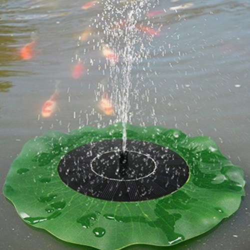 Whitelotous 1.5W Solar Powered Panel Kit Water Pump for Garden Pond Fountain Pool,Bird Bath Foutain Pump,Outer Watering Submersible Pump