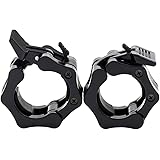 Greententljs Olympic Barbell Clamps 2 inch Quick Release Pair of Locking 2" Pro Olympic Weight Bar Plate Locks Collar…