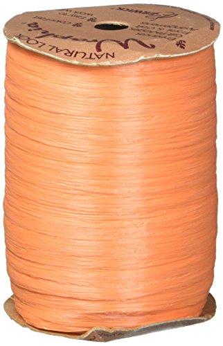 Berwick Wraphia Matte Rayon Craft Ribbon, 100-Yard Spool, Orange