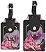 Ted Baker ATED399 Splendor Floral Faux Leather Travel Bag Tags with Adjustable Strap, Set of 2, Multi, Small