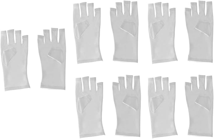 Amazon Co Jp T Tooyful ネイルドライヤーの白のための5組の再使用可能な反紫外線手の盾の保護手袋 カメラ