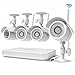Zmodo 4CH WiFi Security Camera System 500GB Hard Drive, 4 x 720P HD Indoor/Outdoor Night Vision - WiFi Easy Installation No Video Cables Needed / HDMI port