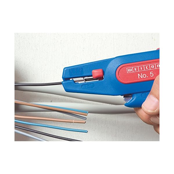 WEICON TOOLS Abisolierzange No. 5 | Automatische Abisolierzange fÃ¼r alle gÃ¤ngigen flexiblen und massiven Leiter von 0,2-6,0 mmÂ² – Bild 3