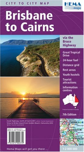 Brisbane to Cairns (Regional Maps) by Hema