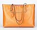 Covelin Women's Handbag Genuine Leather Tote Shoulder Bags Soft Hot Charming Orange