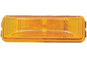 PERTERSON Peterson 154A Incandescent Marker/Clearance PC-Rated Rectangle, Amber, 3 13/13 inches