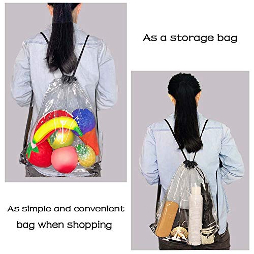 Clear Drawstring Bag Clear Stadium Drawstring Backpack