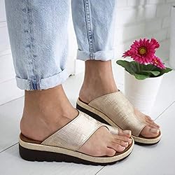 Aniywn Women Wedges Sandals Open Toe Comfy Platform