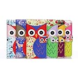 Towallmark(TM)Flowers Owl Wallet Flip Stand Leather Cover Case For iPhone 6 Plus