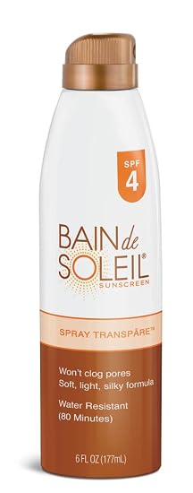 Bain De Soleil Transpare Continuous Spray Spf 4, 6 Fluid Ounce (885346159519)