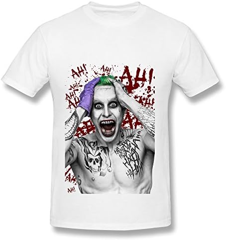 Mens White T Shirt Suicide Squad Margot Robbie Harley Quinn Fan Logo