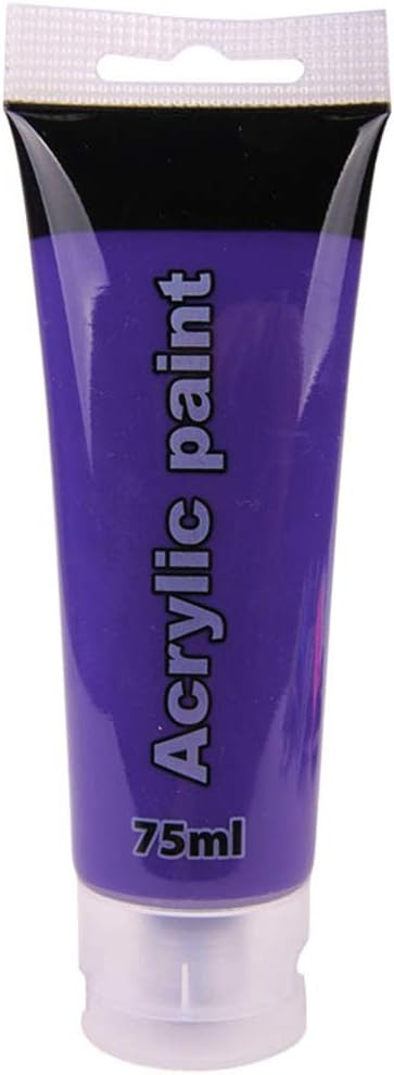 Brussels08 75ml Pro Tube Acrylic Paint Wall Art Painting Pigment Artist Coating Pigments for Painting Canvas, Wood, Clay, Fabric, Nail Art, Ceramic & Crafts Purple