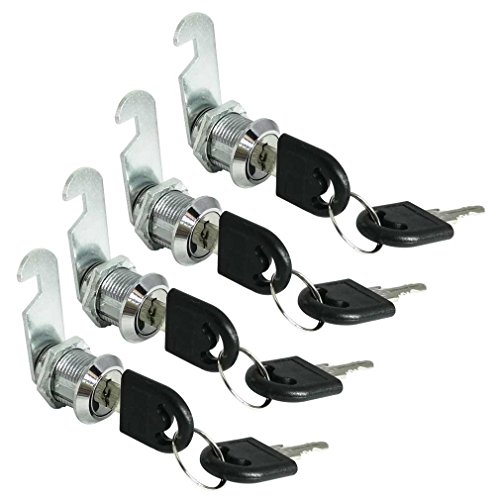 Smbbit 13/16 in(20MM) Cylinder Cam Cylinder Lock Mailbox Cabinet Cupboard Drawer Furniture Tool Box Locker Cabinet Hardware Locks(4Pack )