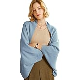 Caissip Women's Soft Shawls and Wraps Knitted Warm Shawl With Sleeves Pashminas Shawl Wrap Lightweight Open Front Poncho 2026