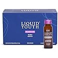 LIQUID YOUTH Liquid Collagen Elixir Shot for Women & Men - Premium Liquid Marine Collagen for Hair Growth, Skin, Nail, Bone & Joint Health - Travel-Friendly (Very Berry, 10 Servings Per Box)