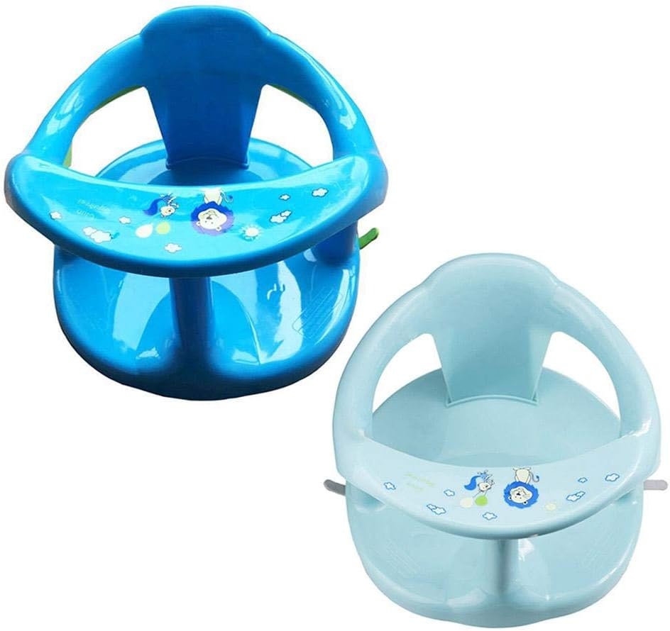 QAHEART Foldable Baby Bath Seat，Baby Bathtub Seat for Sit-Up Bathing with Backrest Support and Suction Cups，Safety Anti Slip Baby Chair Seat Practice Sitting/Eating Seat: Home & Kitchen