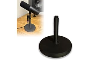 Microphone Stand | Compatible with Shure SM7B/SM7dB | Sturdy Base Holder for Podcast Studio Recording | 75mm Wide Base-135mm 