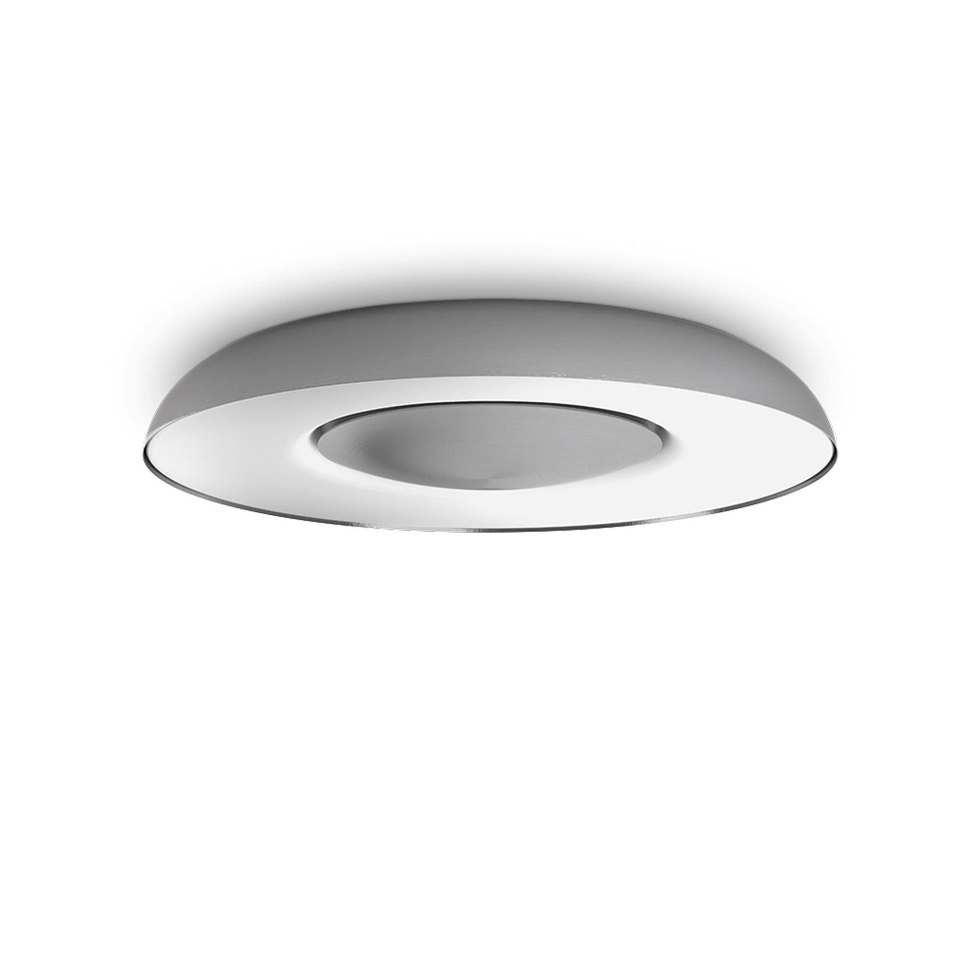 Philips Hue Still White Ambiance Smart Ceiling Light LED with Bluetooth, Aluminium and Dimmer Switch. Works with Alexa, Google Assistant and Apple HomeKit Chrome, 915005913901