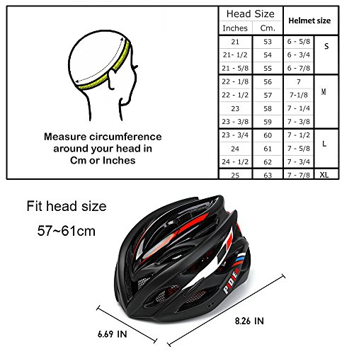 image for PiDiEn Bicycle Helmet Men Adult Bike Helmet Warning Taillights Pest Co
