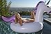 Flossy Floats Unicorn Pool Float Giant Luxury Inflatable Emoji for Kids and Adults, Thick Vinyl and Fade Resistant Dye, FastFill Valves, Unicorns Deserve a Face, Over 8.7 Feet Long, Patch Kit Included
